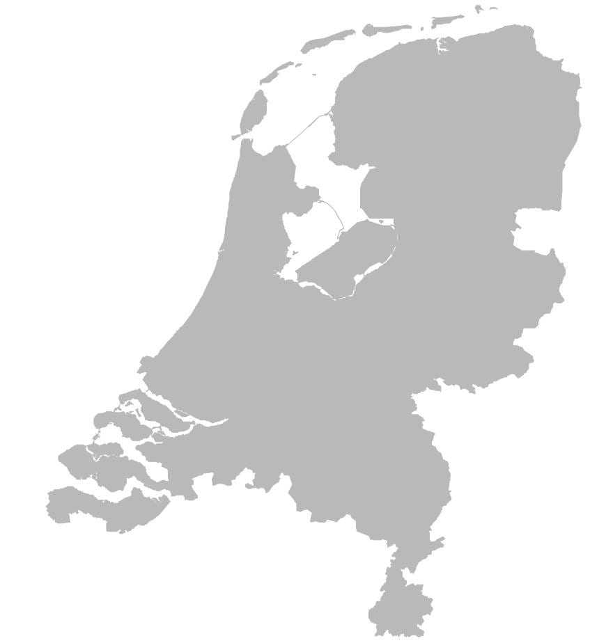 Holandia mapa wektor