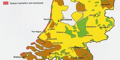 Mapa Holandii lasu